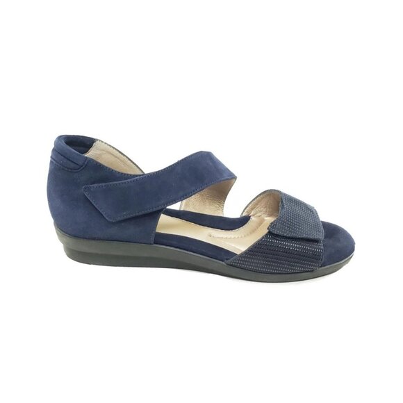 BeautiFeel Dita Womens Wedge Sandals Navy Blue Suede Shoes EU 41 US 10-10.5 - Picture 8 of 9